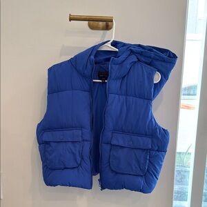 Called to Surf Royal Blue Puffer Vest with Hood